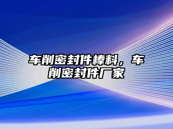 車削密封件棒料，車削密封件廠家