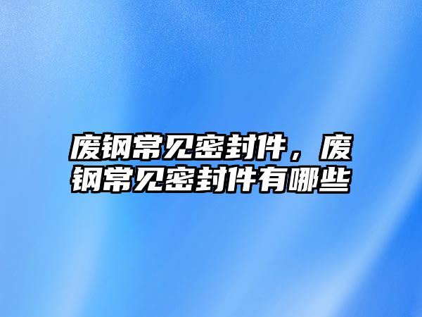 廢鋼常見密封件，廢鋼常見密封件有哪些