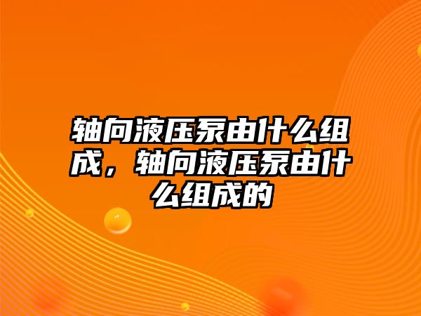 軸向液壓泵由什么組成，軸向液壓泵由什么組成的