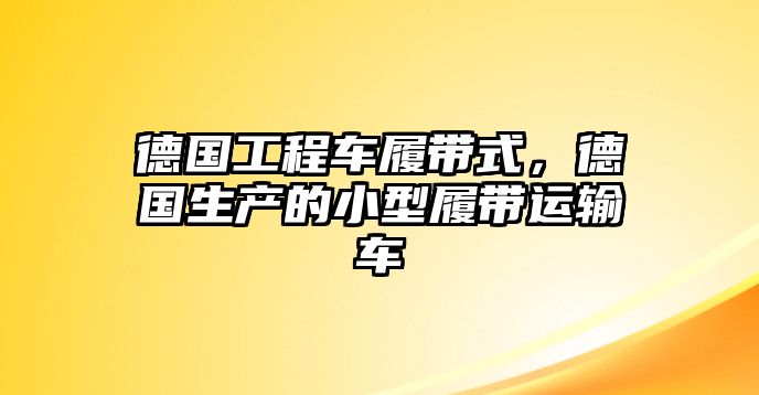 德國工程車履帶式，德國生產(chǎn)的小型履帶運輸車