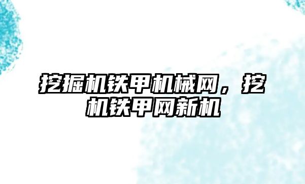 挖掘機鐵甲機械網，挖機鐵甲網新機