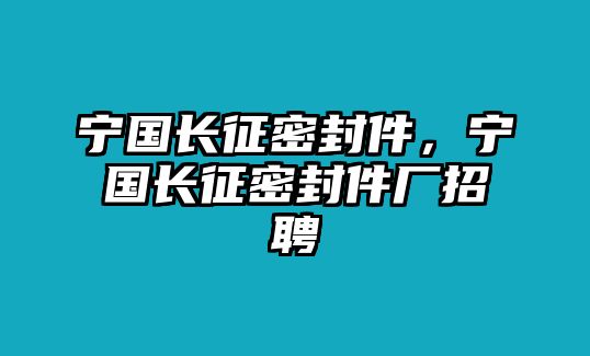 寧國(guó)長(zhǎng)征密封件，寧國(guó)長(zhǎng)征密封件廠招聘