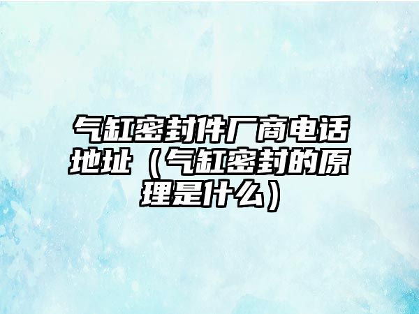 氣缸密封件廠商電話地址（氣缸密封的原理是什么）