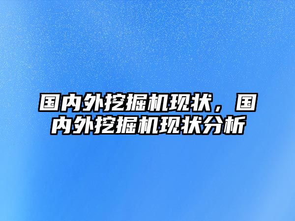 國內外挖掘機現狀，國內外挖掘機現狀分析