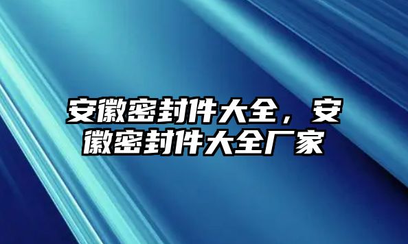 安徽密封件大全，安徽密封件大全廠家