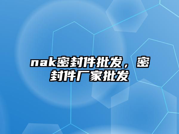 nak密封件批發(fā)，密封件廠家批發(fā)