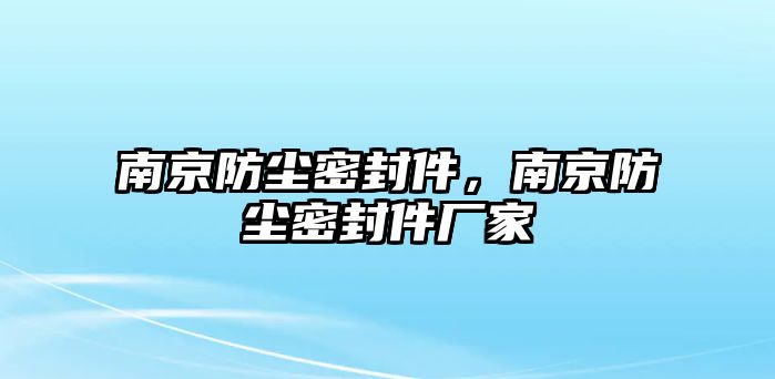 南京防塵密封件，南京防塵密封件廠家