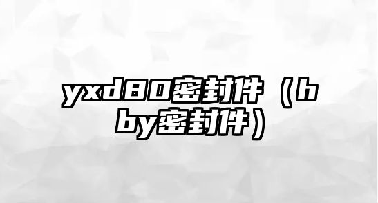 yxd80密封件（hby密封件）