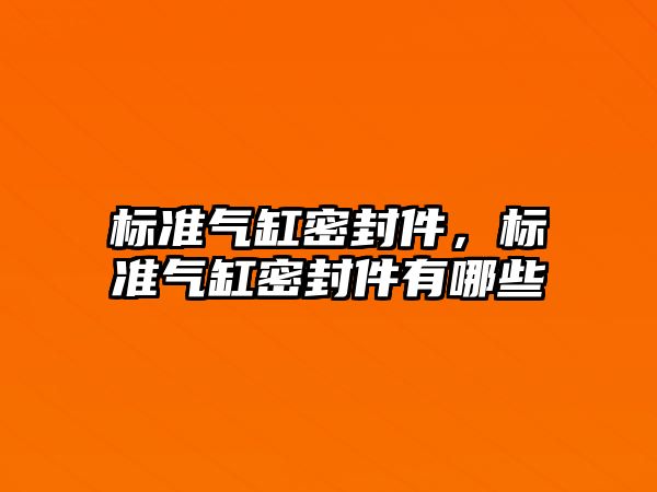 標準氣缸密封件，標準氣缸密封件有哪些