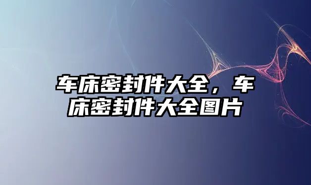 車床密封件大全，車床密封件大全圖片