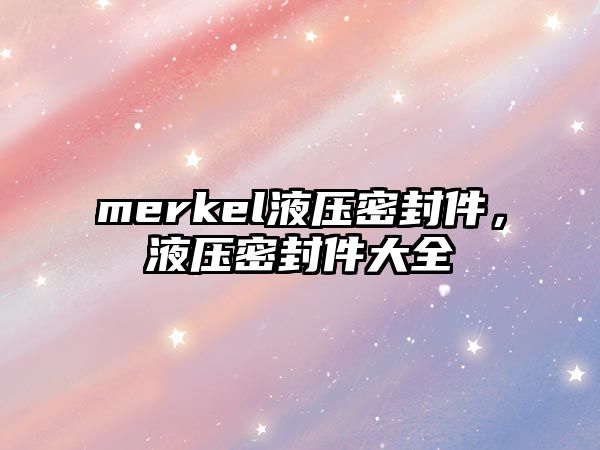 merkel液壓密封件，液壓密封件大全