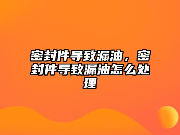 密封件導致漏油，密封件導致漏油怎么處理