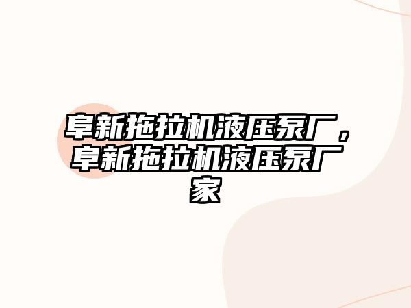 阜新拖拉機液壓泵廠，阜新拖拉機液壓泵廠家