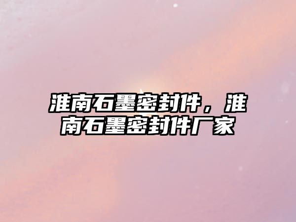 淮南石墨密封件，淮南石墨密封件廠家