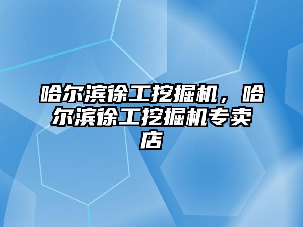 哈爾濱徐工挖掘機，哈爾濱徐工挖掘機專賣店