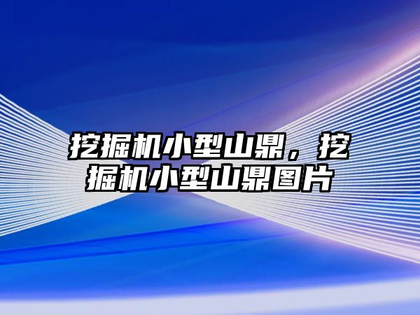 挖掘機小型山鼎，挖掘機小型山鼎圖片