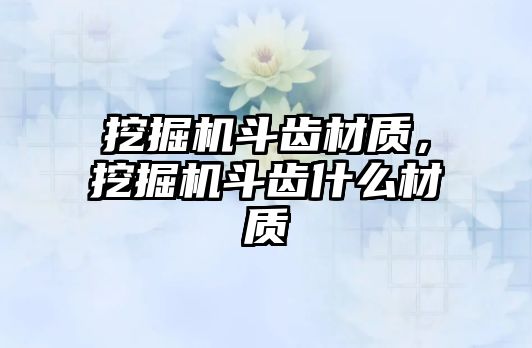 挖掘機斗齒材質(zhì)，挖掘機斗齒什么材質(zhì)