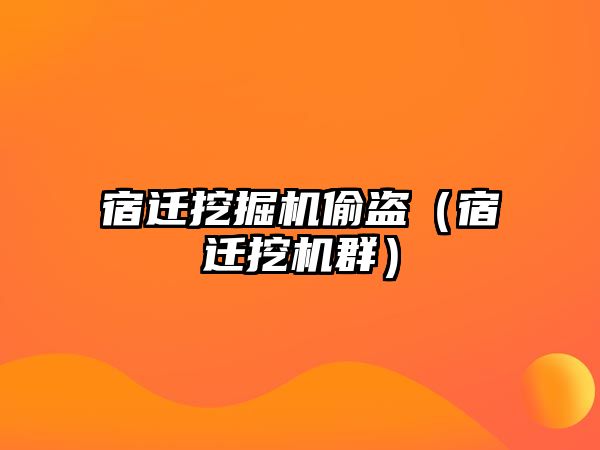 宿遷挖掘機偷盜（宿遷挖機群）