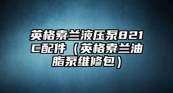 英格索蘭液壓泵821C配件（英格索蘭油脂泵維修包）