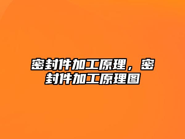 密封件加工原理，密封件加工原理圖