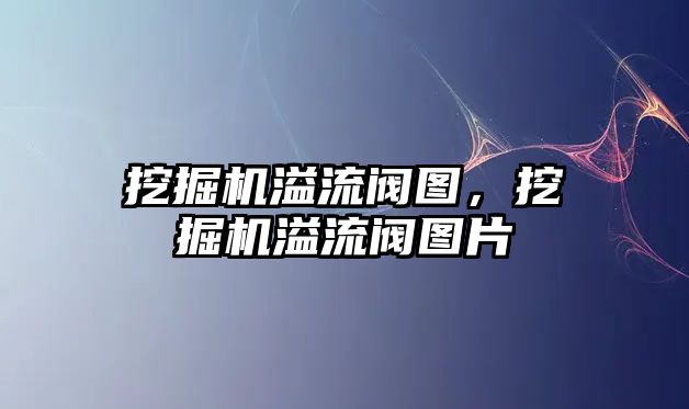 挖掘機溢流閥圖，挖掘機溢流閥圖片