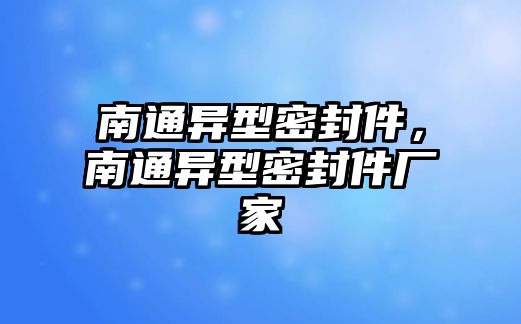 南通異型密封件，南通異型密封件廠家