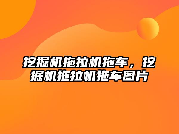 挖掘機拖拉機拖車，挖掘機拖拉機拖車圖片