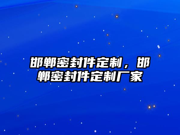 邯鄲密封件定制，邯鄲密封件定制廠(chǎng)家