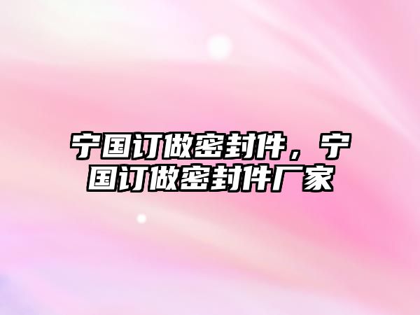 寧國(guó)訂做密封件，寧國(guó)訂做密封件廠家