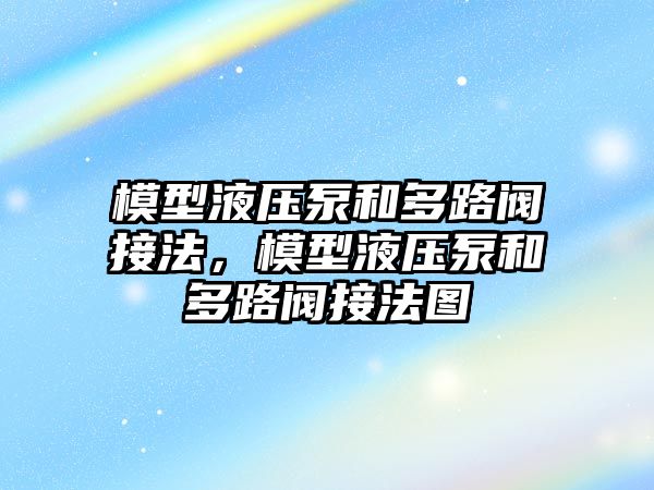 模型液壓泵和多路閥接法，模型液壓泵和多路閥接法圖