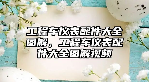 工程車儀表配件大全圖解，工程車儀表配件大全圖解視頻