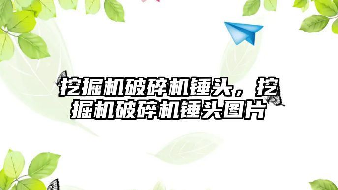 挖掘機破碎機錘頭，挖掘機破碎機錘頭圖片