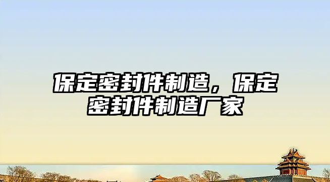 保定密封件制造，保定密封件制造廠家