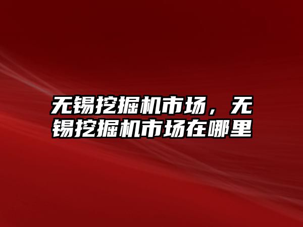 無錫挖掘機市場，無錫挖掘機市場在哪里