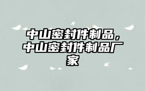 中山密封件制品，中山密封件制品廠家