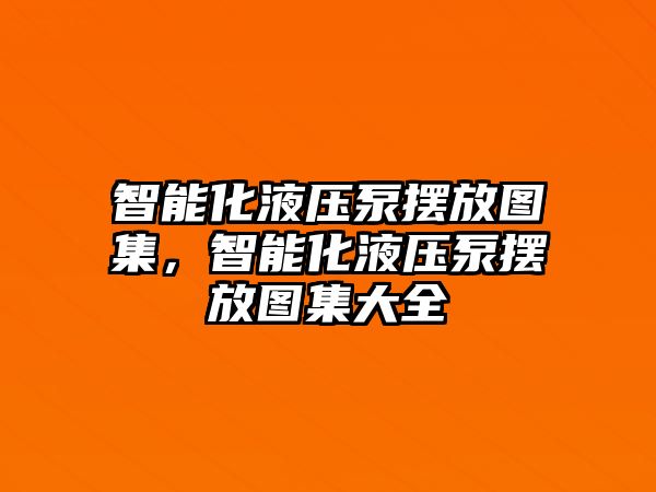 智能化液壓泵擺放圖集，智能化液壓泵擺放圖集大全