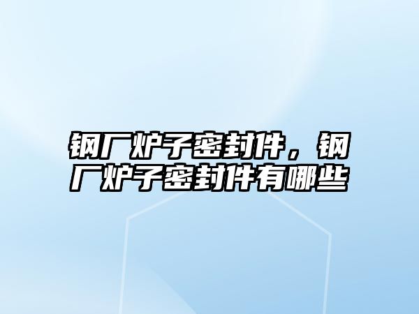 鋼廠爐子密封件，鋼廠爐子密封件有哪些