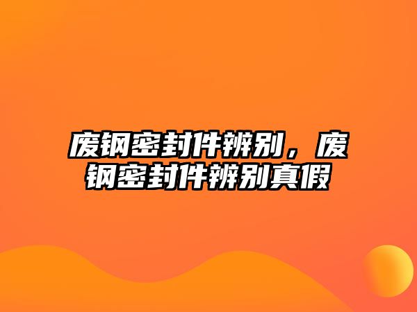 廢鋼密封件辨別，廢鋼密封件辨別真假