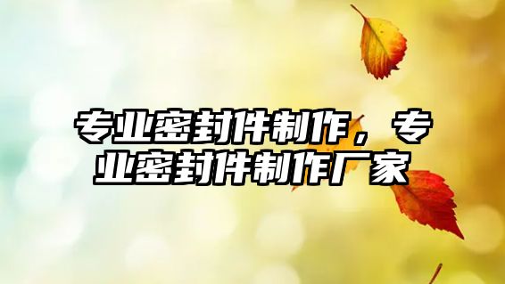 專業(yè)密封件制作，專業(yè)密封件制作廠家