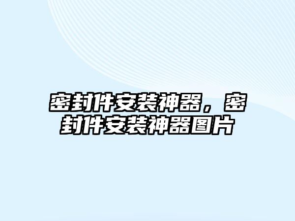 密封件安裝神器，密封件安裝神器圖片