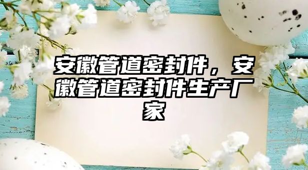 安徽管道密封件，安徽管道密封件生產(chǎn)廠家