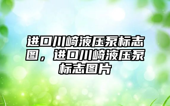 進口川崎液壓泵標志圖，進口川崎液壓泵標志圖片