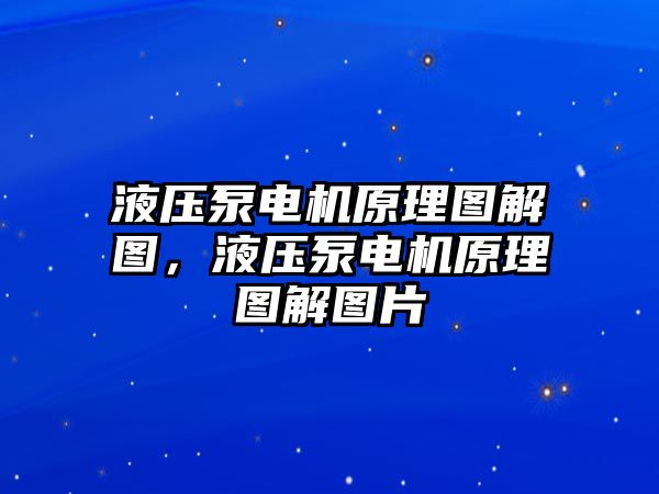 液壓泵電機原理圖解圖，液壓泵電機原理圖解圖片