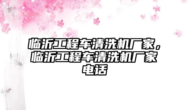 臨沂工程車清洗機廠家，臨沂工程車清洗機廠家電話