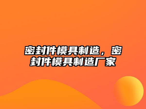 密封件模具制造，密封件模具制造廠家