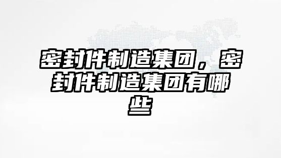 密封件制造集團(tuán)，密封件制造集團(tuán)有哪些