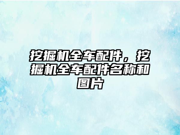 挖掘機(jī)全車配件，挖掘機(jī)全車配件名稱和圖片