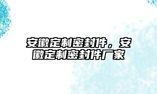 安徽定制密封件，安徽定制密封件廠(chǎng)家