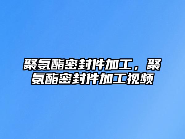 聚氨酯密封件加工，聚氨酯密封件加工視頻