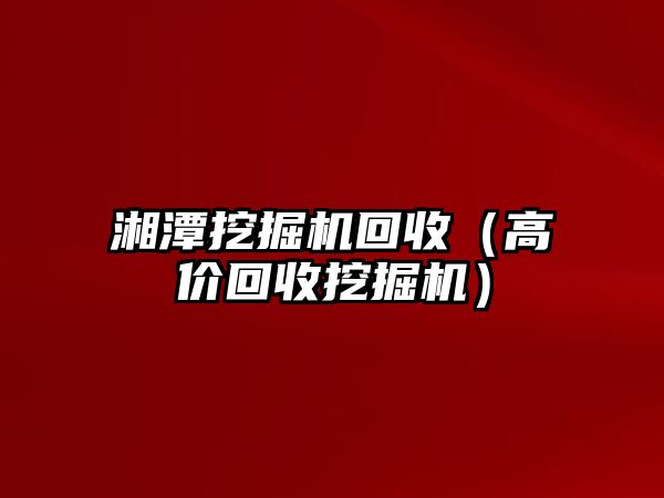 湘潭挖掘機(jī)回收（高價回收挖掘機(jī)）